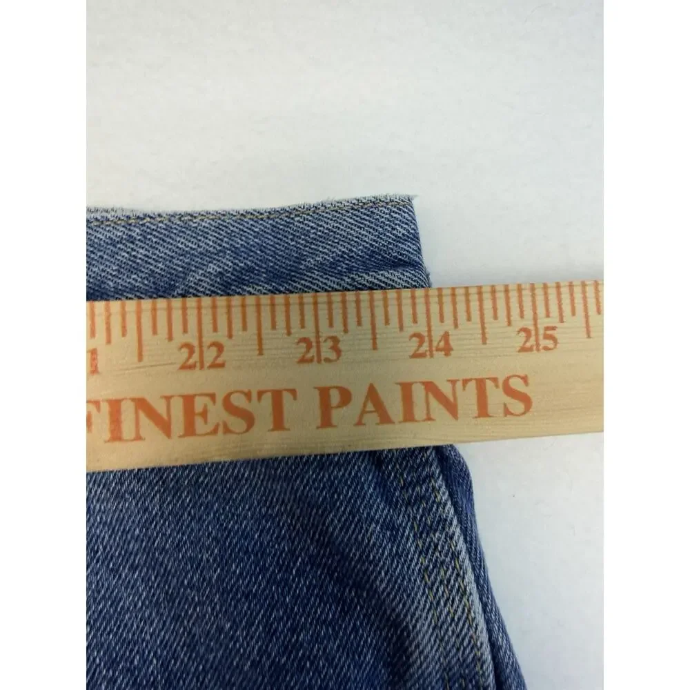 Wrangler Riggs Workwear Jeans Mens 50X30 Blue Denim Relaxed Carpenter Streetwear